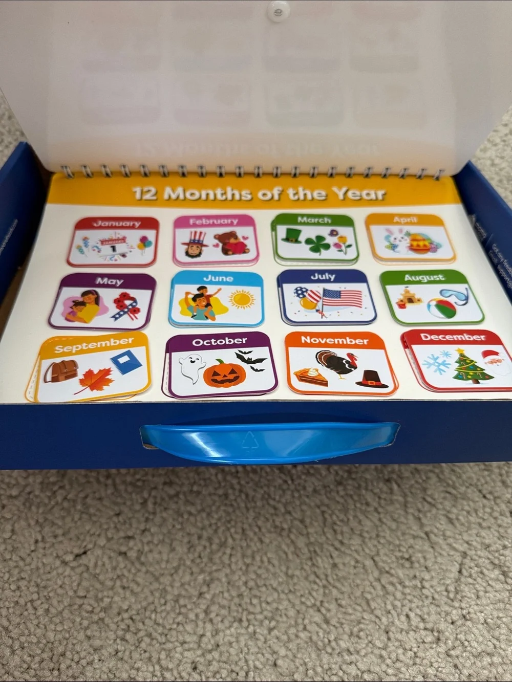 Busy Book Montessori Method Activity Book for Kids - Blue